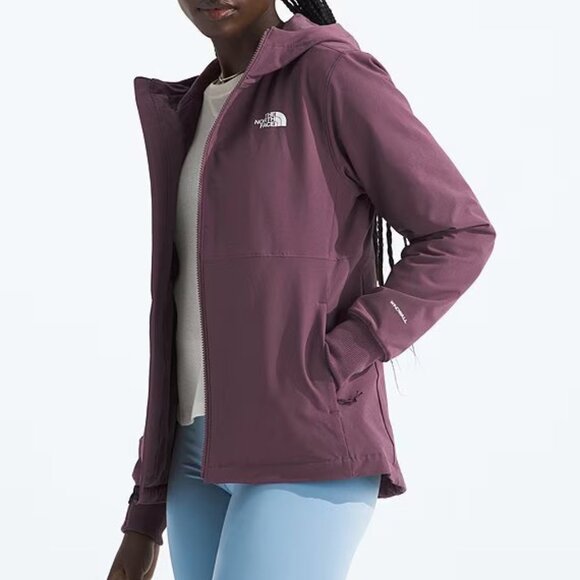 The North Face Women's Shelbe Raschel Fleece Hoodie Jacket Mauve, Size Medium - Picture 15 of 16